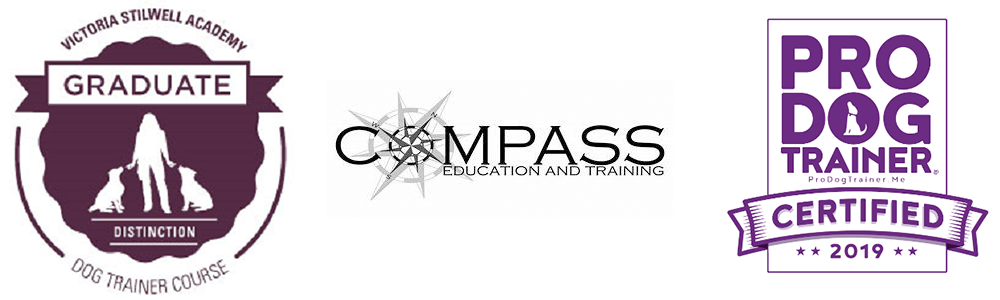 Victoria Stilwell Academy Graduate, Compass Education and Training, Pro Dog Trainer Certified